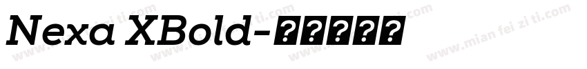Nexa XBold字体转换